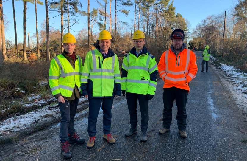 Greg Hands MP visits areas hit by Storm Arwen 