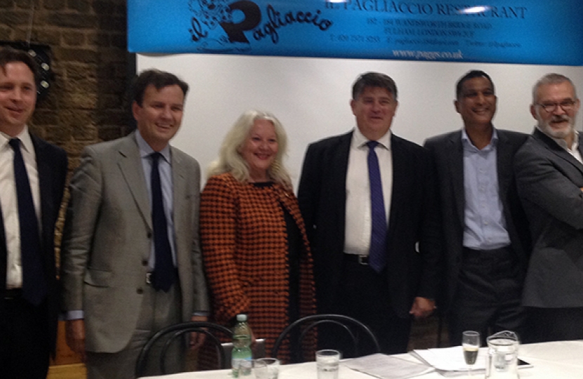 Greg Hands Hosts Mayoral Candidate Hustings in Fulham