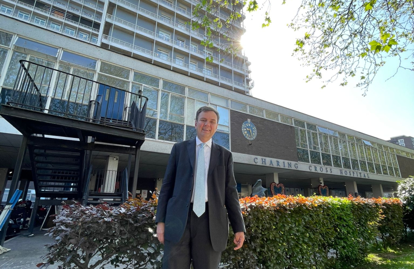 Greg at Charing Cross Hospital 