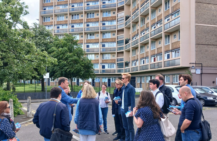 Canvassing Clem Attlee Estate