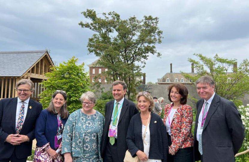 Greg at the Chelsea Flower Show with DEFRA Ministers and RHS Hosts