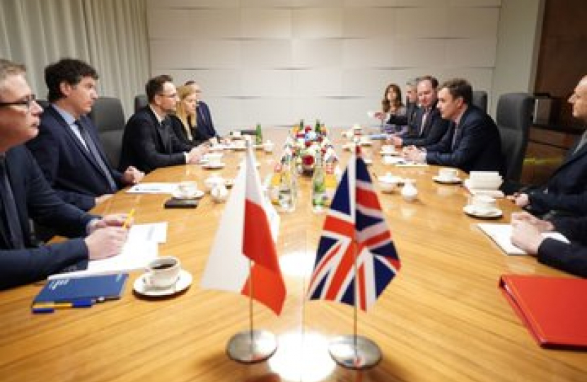 Greg in Ministerial meetings in Warsaw