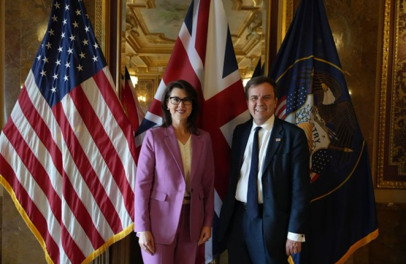 Greg meeting Lt. Gov. Deidre M. Henderson in Utah