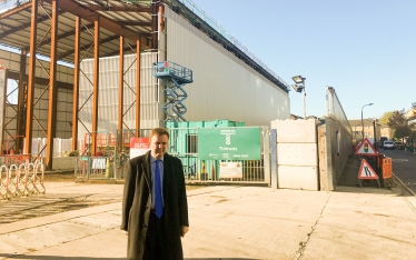 Greg Hands at the Super Sewer Site